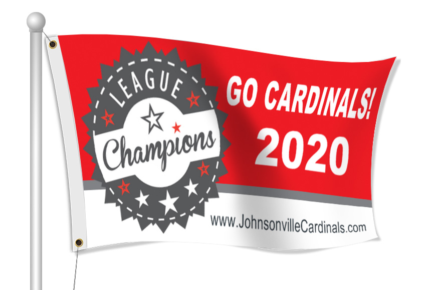 Custom Printed Championship Fabric Flag | Banners.com